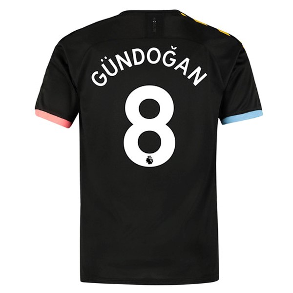 Maillot Football Manchester City NO.8 Gundogan Exterieur 2019-20 Noir